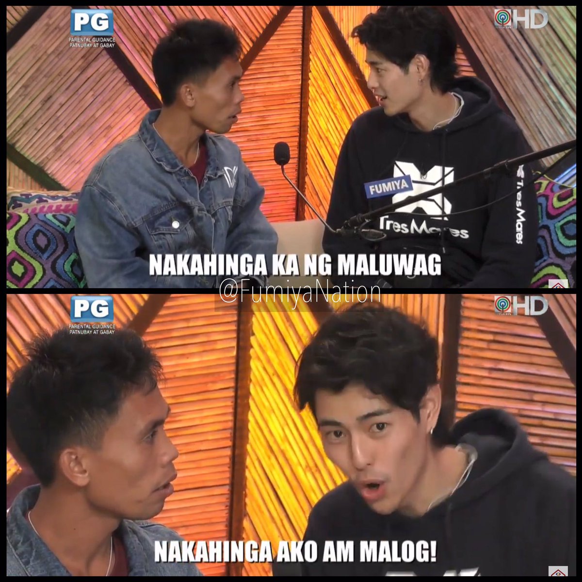 FumiyaNation's tweet photo. Yamyam Sensei's back at it again with another pronunciation lesson! Naloka ako HAHAHAHAHAHA

#PBB8LuksoNgDugo 
#FumiyaIsKapamilya 
@PBBabscbn 
@fumfumfum3 https://t.co/gLnPn6LgQs