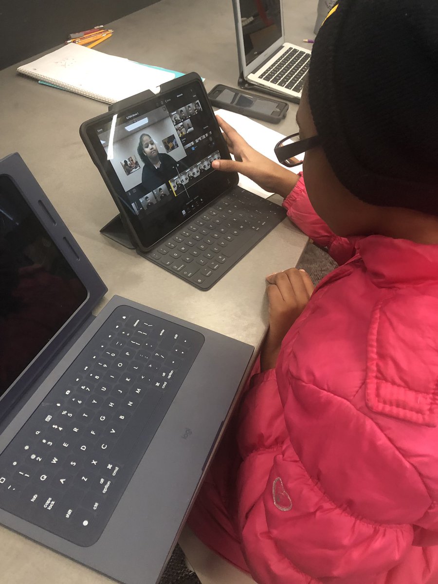KJTMADISD's tweet photo. Watch out for one of THE BEST up & coming cinematographers! She’s hard at work on a #KJTMA production. #elementarytechnology #technologyschool @desotoisdengage https://t.co/Om3vNjYOXq