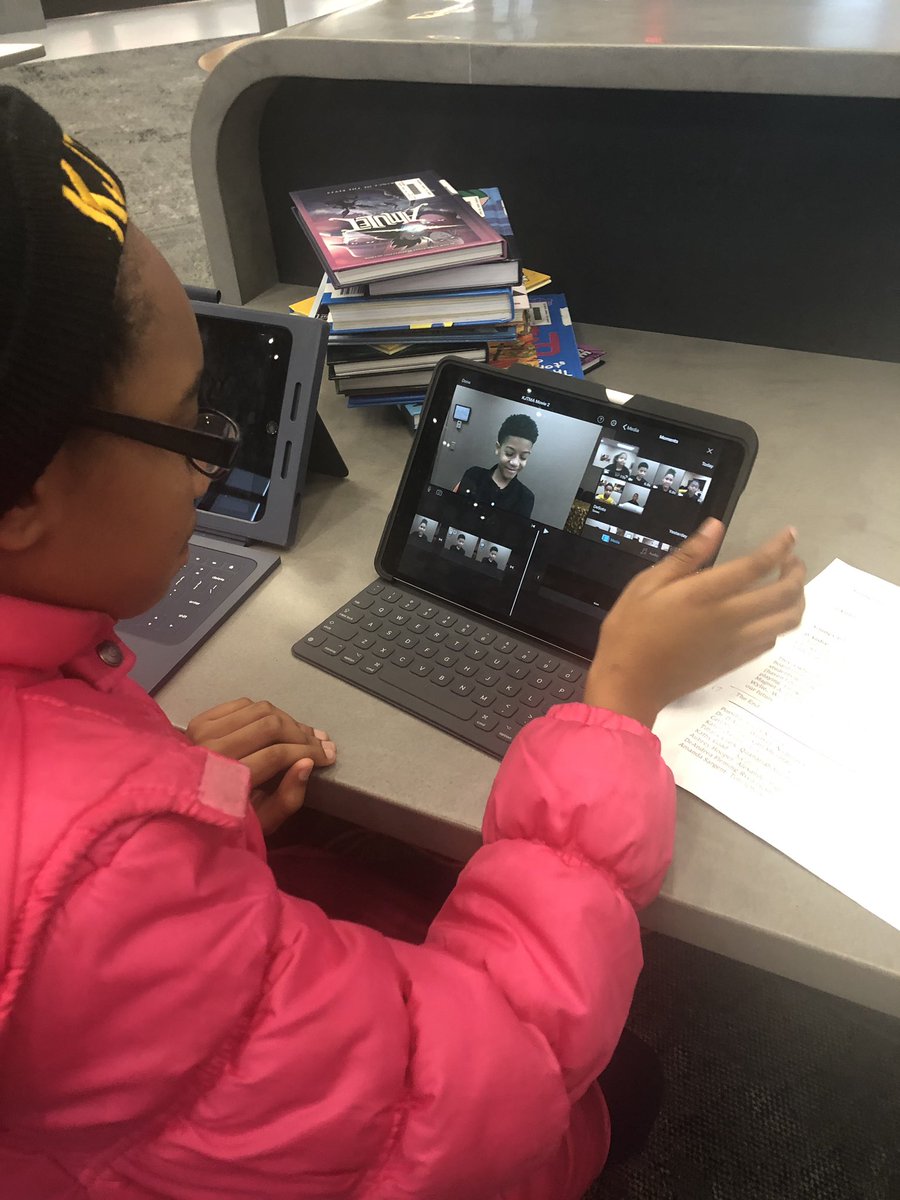 KJTMADISD's tweet photo. Watch out for one of THE BEST up & coming cinematographers! She’s hard at work on a #KJTMA production. #elementarytechnology #technologyschool @desotoisdengage https://t.co/Om3vNjYOXq