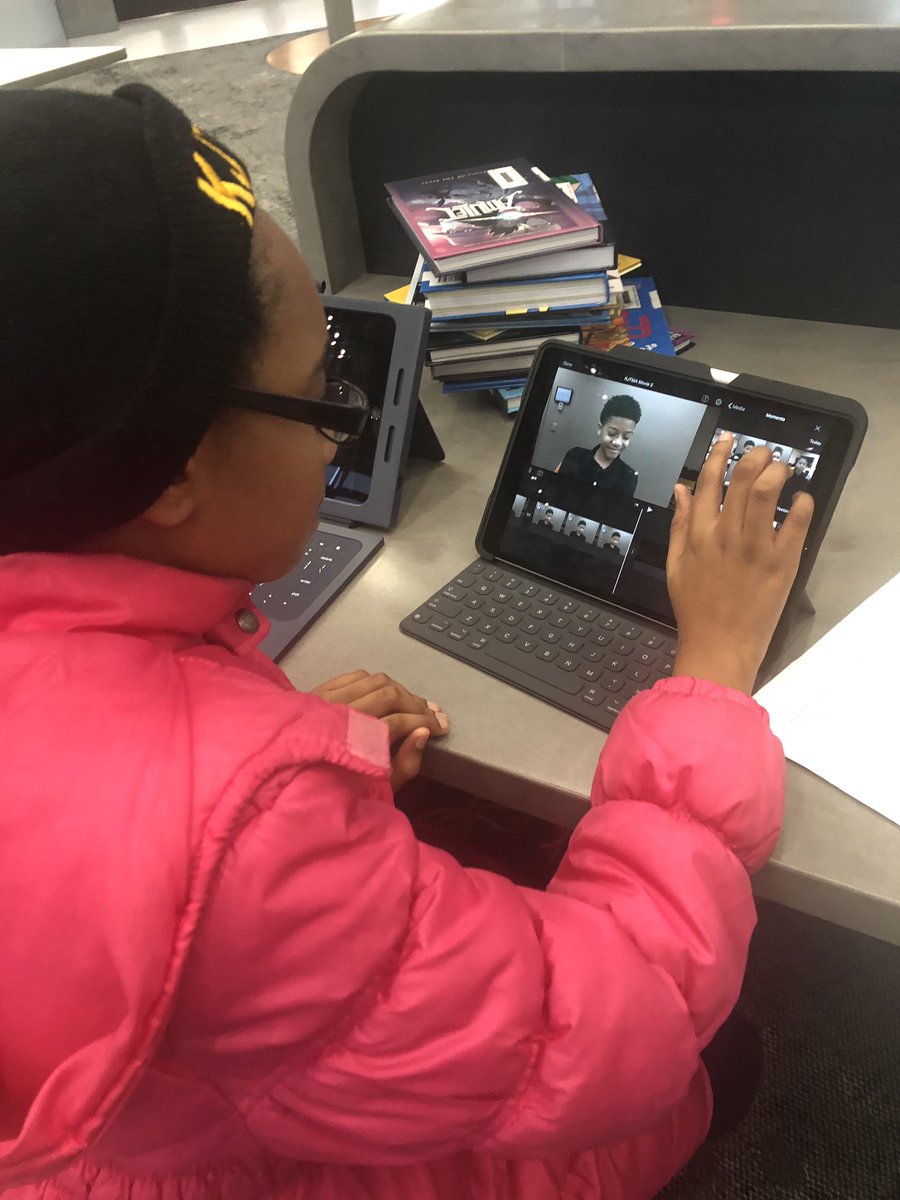 KJTMADISD's tweet photo. Watch out for one of THE BEST up & coming cinematographers! She’s hard at work on a #KJTMA production. #elementarytechnology #technologyschool @desotoisdengage https://t.co/Om3vNjYOXq