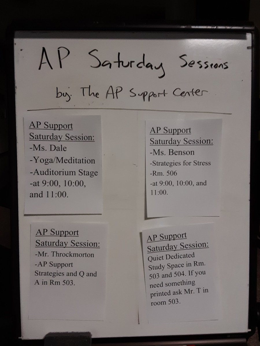 DominionAPHelp's tweet image. Don't let the snow keep you away! AP Support is holding Saturday sessions to help you relieve stress before the end of the semester. From 9:00-12:00 at Dominion. @DominionLcps @Throckmeezy