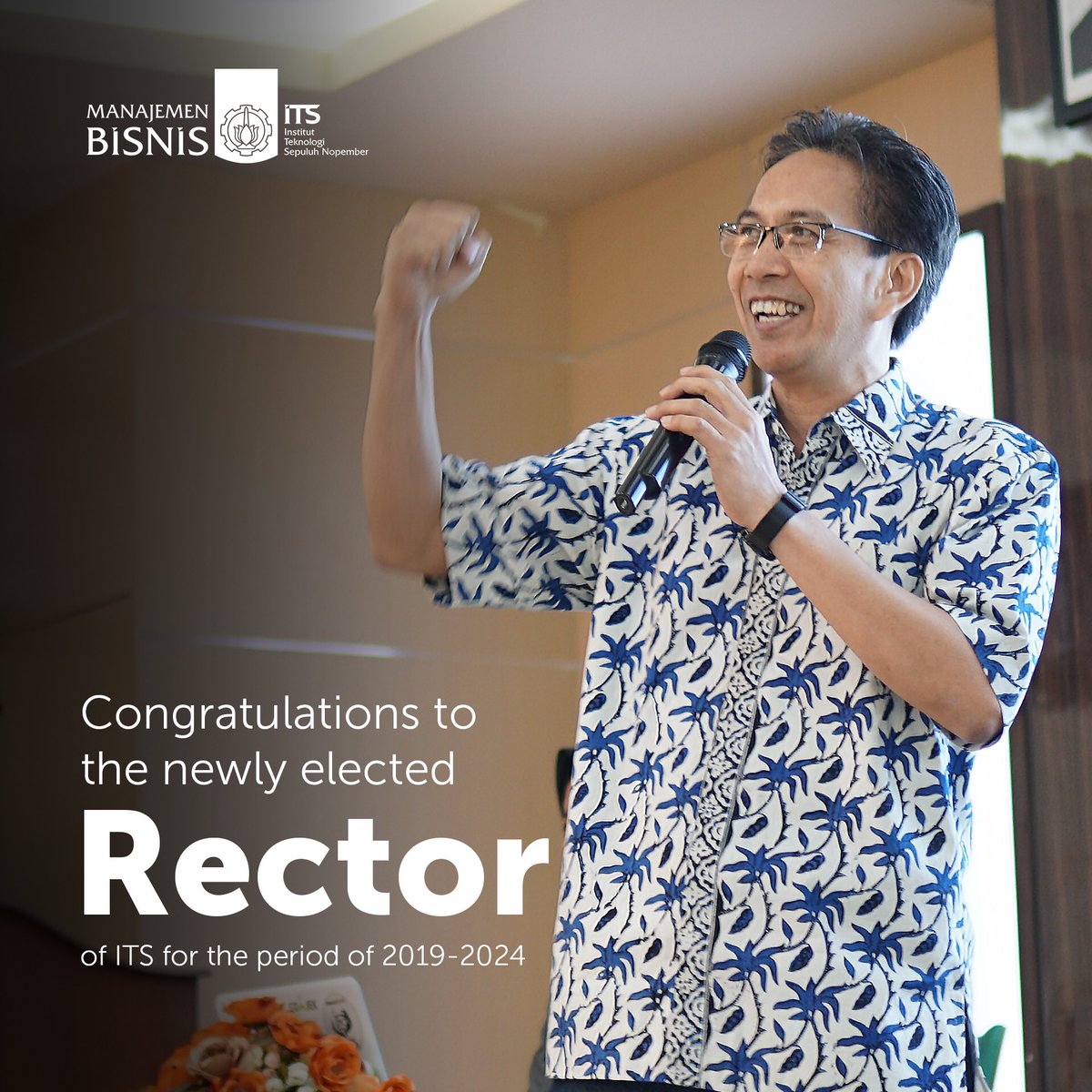 Congratulations! With Prof Ashari as the new rector of the ITS. As part of the big family of ITS, department of Business Management proudly welcome Prof Ashari and wishes a great future for us. <a href="/its_campus/">Institut Teknologi Sepuluh Nopember</a>