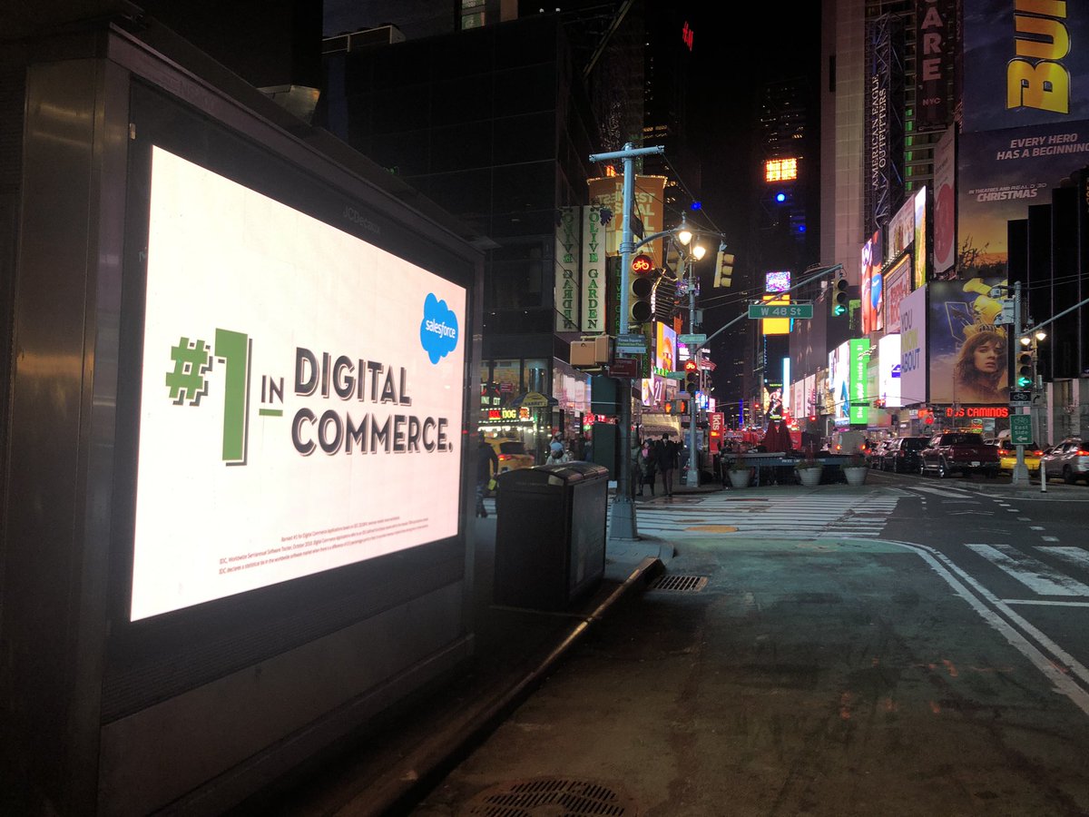 erictstahl's tweet photo. Salesforce, #1 in digital commerce https://t.co/r1Oqf80aj4
