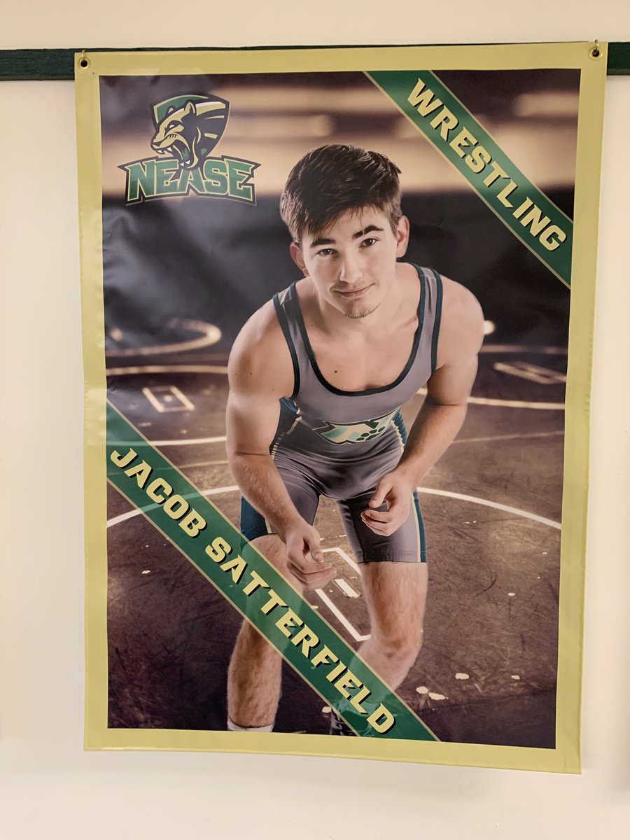 gwensatt's tweet photo. Jacob senior poster. All set for district duals first time back from knee surgery hoping for a great day! https://t.co/cXSwsqEnXg