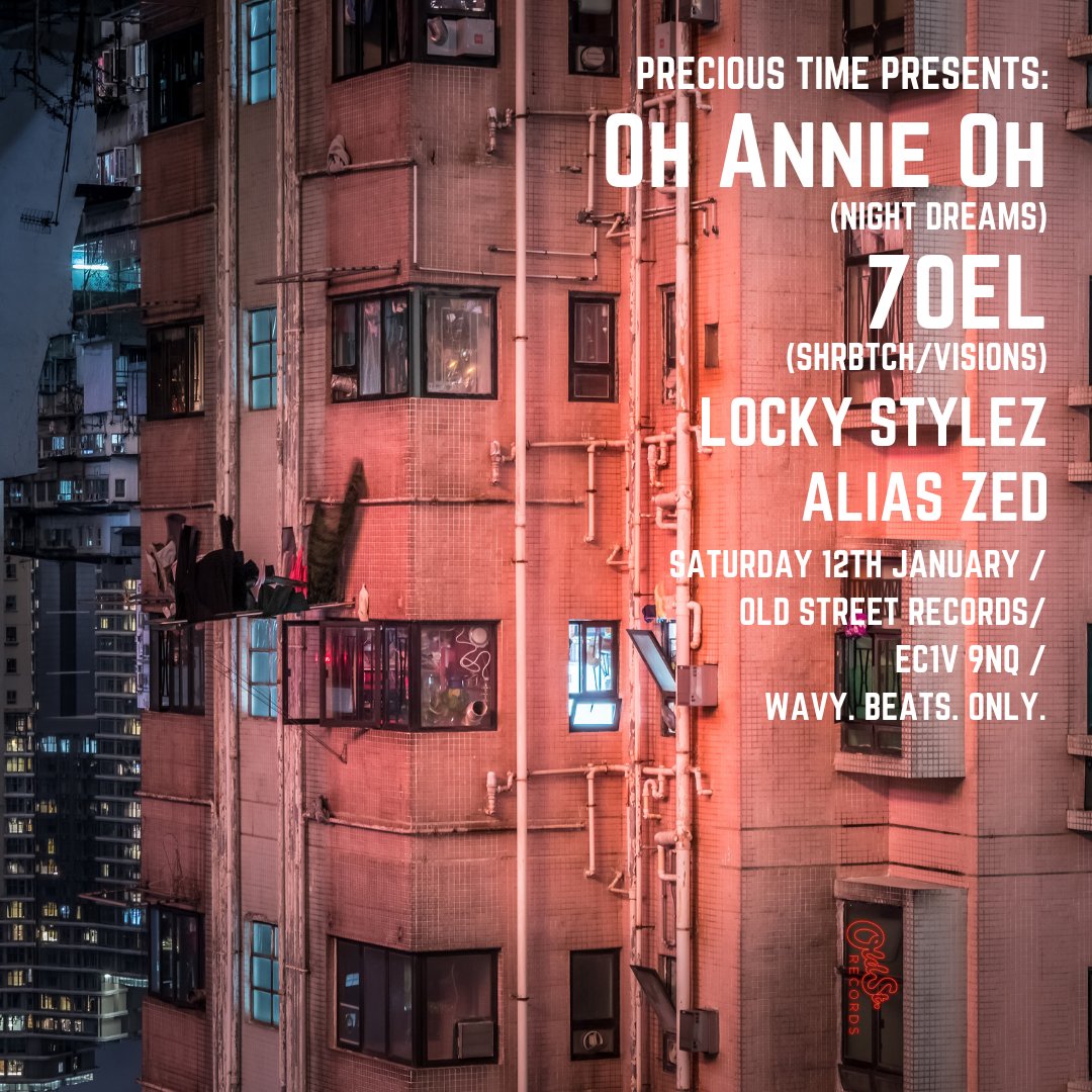 DJ7oel's tweet photo. Pulling from the future and classics for Precious Time at @OldStRecords til 2am. Free before 10pm, full deets: https://t.co/YHlbrnIvoI https://t.co/HCH8RnyzFO