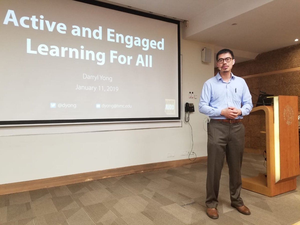 HabibUniversity's tweet photo. "Students prefer short, instructor-created videos (during class). Surprisingly, students prefer to have their own instructors in these videos rather than having someone else." -Dr. Darryl Yong @dyong @harveymudd #HUtalks https://t.co/0gUEIEj9lB