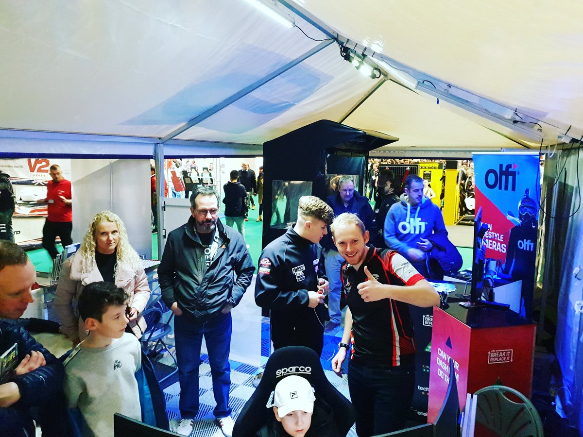 GalaPerformance's tweet photo. It's all go over here at the @galaperformance stand 2774. Pop over and try your hand at beating @maxcoatesracing for the chance to win a @olficamera bundle.

Sessions today:
09:00 - 11:00
12:30 - 14:30
15:30 - 17:00

Good luck!

#galaperformance #ASI19 #autosportinternational https://t.co/kuURLqTqq8