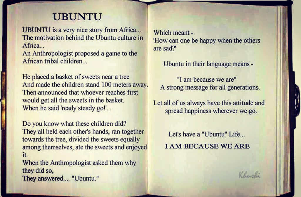 eugenechung's tweet photo. #ubuntu #culture #ubuntuculture #africa
Ubuntu: Applying African Philosophy in Building Community | HuffPost
https://t.co/bOu7mBtky1 https://t.co/n7ZmgnEaOb