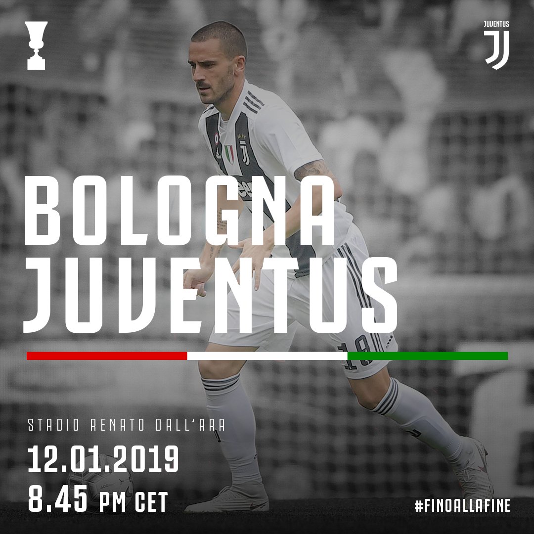 🎉 MATCHDAY! 🎉
🏆🇮🇹 #CoppaItalia
🆚 Bologna
🏟 Stadio Renato Dall'Ara
⏰ 20:45
📲 #BolognaJuve
🏳🏴 #ForzaJuve