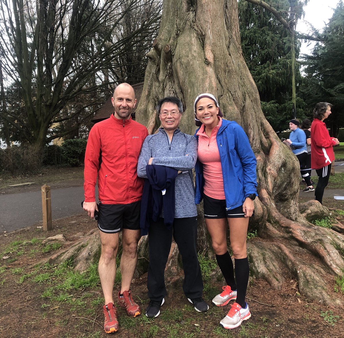 At the age of 70 my dad started running! Started 3 months ago, and slowly built it up to 3k. Today he finished his first ever 5K at @parkrunUK he didn’t stop & was absolutely delighted when he finished 🥰 Huge thanks to @Wokingpark for making him feel so welcome 🌳💚 #loveparkrun