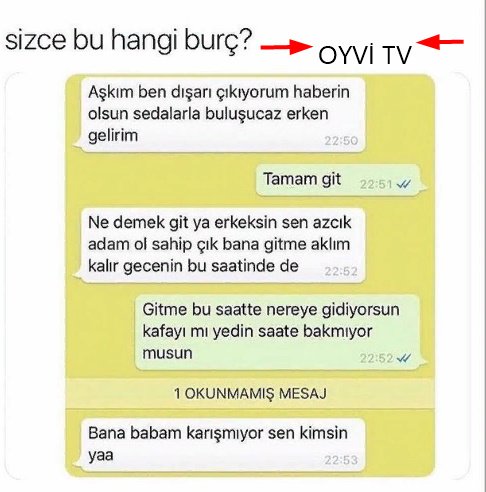 TvOyvi's tweet photo. Bence böyle bir burçlu insan yok SİZCE? https://t.co/zSJYfr4fpi