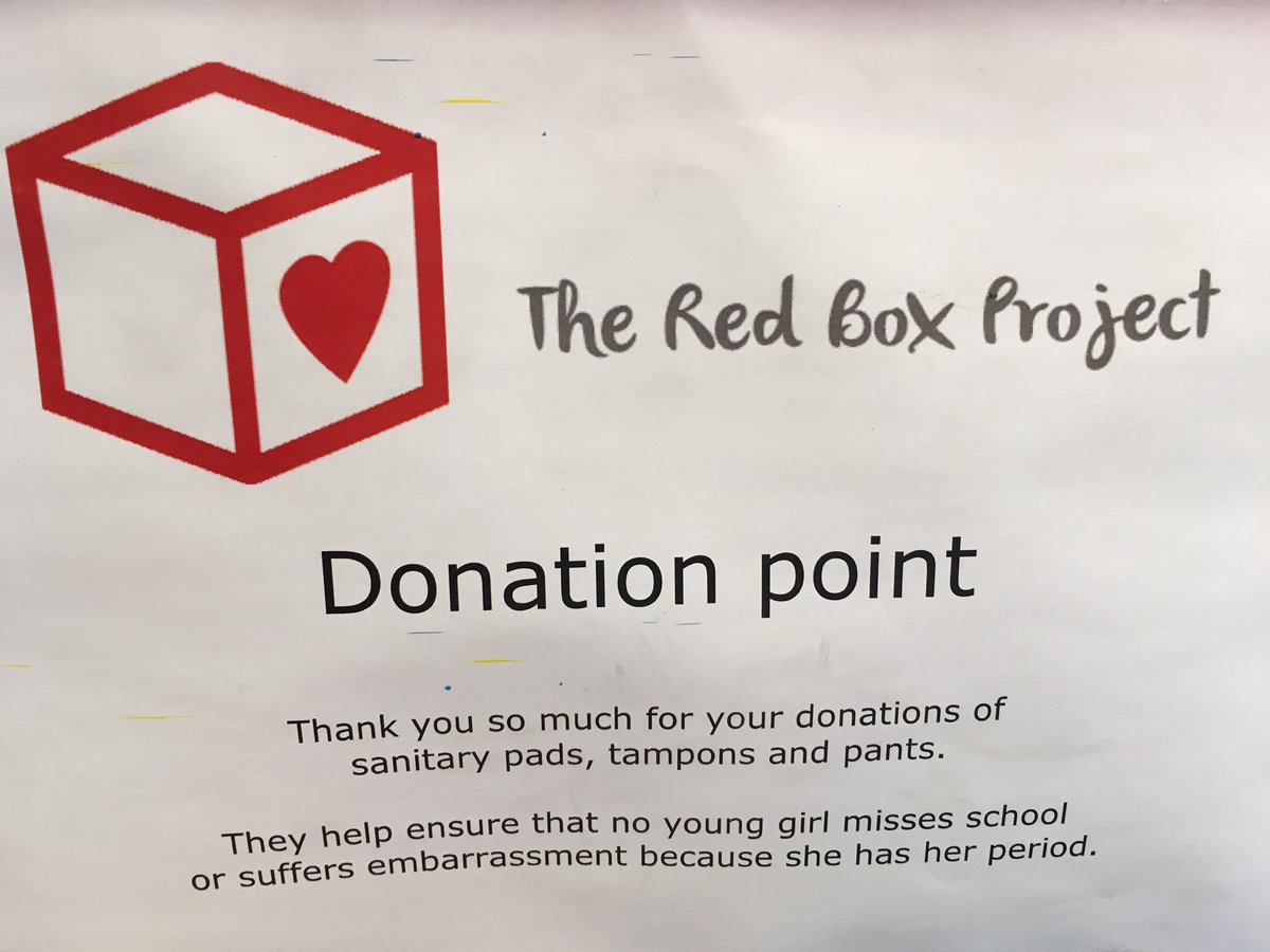 CorbettLibrary's tweet photo. Did you know we collect donated sanitary products for @redboxselondon? 

Just pop in and drop them in our Red Box. #Catford #HitherGreen #Lewisham Thanks. https://t.co/ueL8YkDzoe