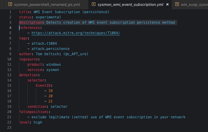 cyb3rops's tweet photo. Thanks to @c_APT_ure for the 3 new #Sigma rules from his #Botconf2018 talk

Slides
https://t.co/4LRYBQjjKP

Sigma rules
https://t.co/ZQsm3BCWYK https://t.co/nfxulpzAX3