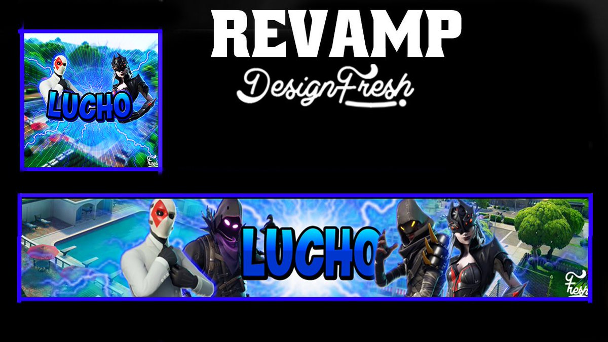 DesignsFreshh's tweet image. Logo y Banner para @luchousl