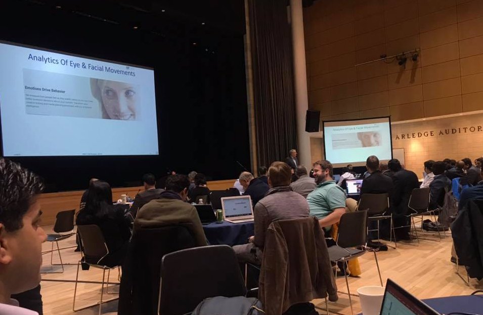 realeyesit's tweet image. Very excited to see our AI technology featuring in @Columbia Uni lectures. Thanks @MosesBrain for the pic!  #AI #facialcoding #FACS #MRX