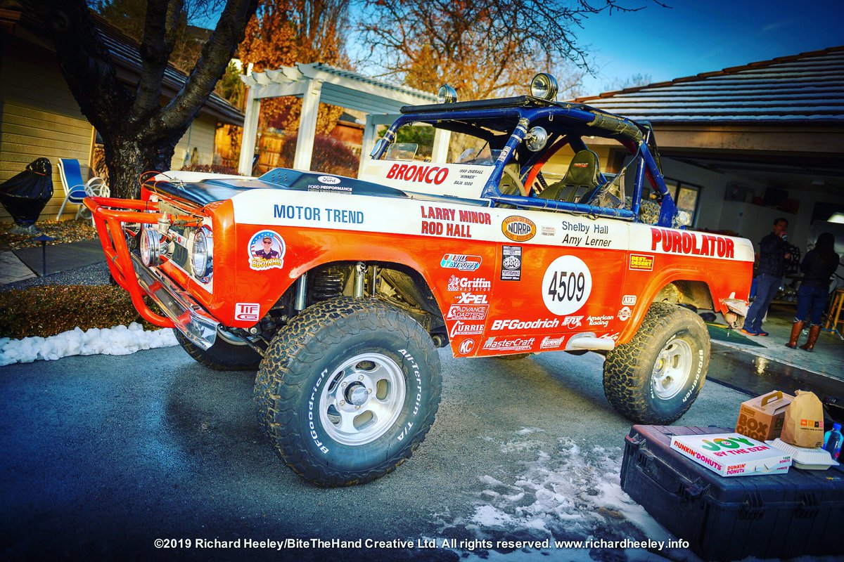 richardheeley's tweet photo. In 1969, team owner #BillStroppe had a problem, privateer #RodHall kept beating him, so he invited Rod to join his team. The result was that Rod and #LarryMinor won the whole 1969 #Baja1000 outright. This was the truck he did it in. #nikonphotographer #carphotography #cars #baja https://t.co/NnXFd46KoK