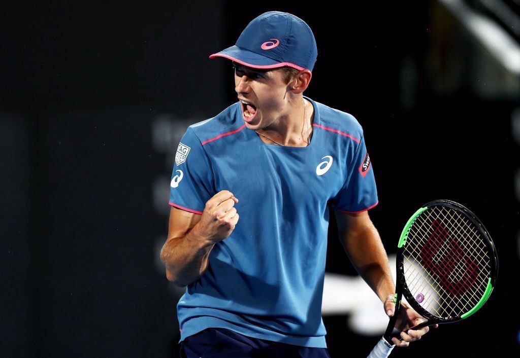 AustralianOpen's tweet photo. Hometown hero 🏆 

19-year-old @alexdeminaur plays two matches in one day, wins first career ATP title at @SydneyTennis.

Incredible. https://t.co/0y7CBXF59B