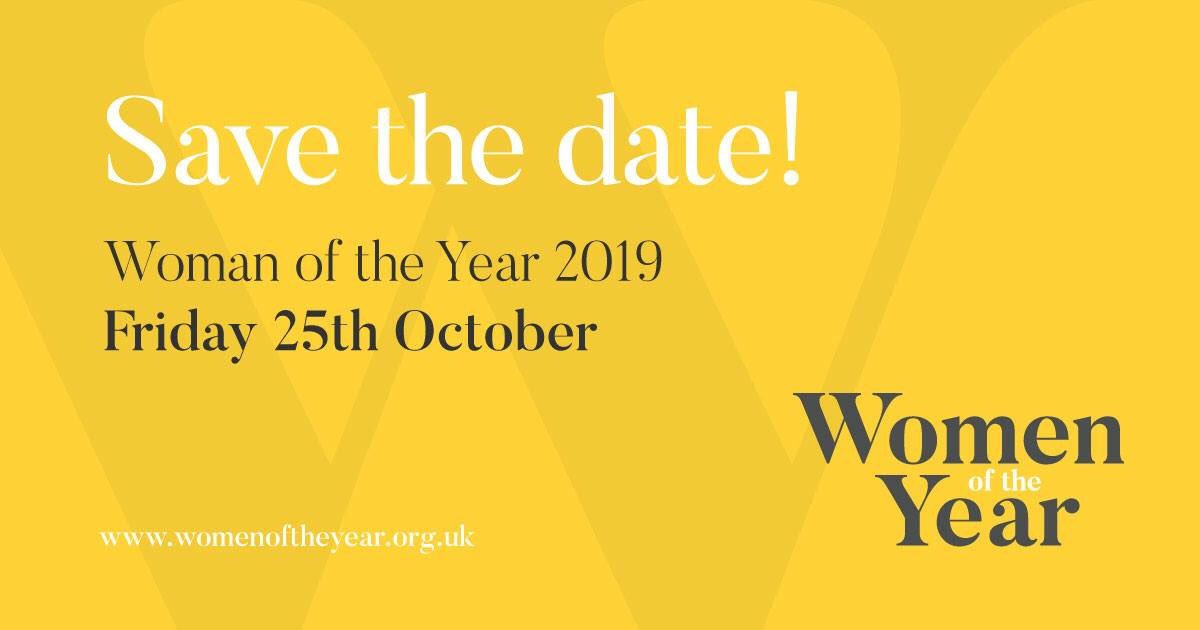 women_oftheyear's tweet photo. #WOTY19 #SaveTheDate https://t.co/B86R7J9ixA
