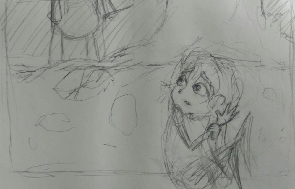 fallon_art's tweet photo. A frame from an older project with the original concept sketch. 😊

#sketch #art #concept #conceptart #2d #2danimation #animation #photoshop #drawing #design #characterdesign #cartoon #fantasy #dream #childhood #animationstudent #sketchbook https://t.co/1IXrmNX42E