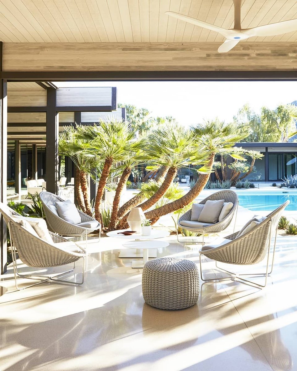 It's always summer in Palm Springs.

NIDO Seating &amp; Pouff by, @patricia_urquiola,
Eliana Gerotto in 
Harvey House, Palm Springs, California

@paola_lenti_official

Project by: Marmol-Radziner @marmolradziner
@nichebeverly

#PaolaLenti #PaolaLentiDesign