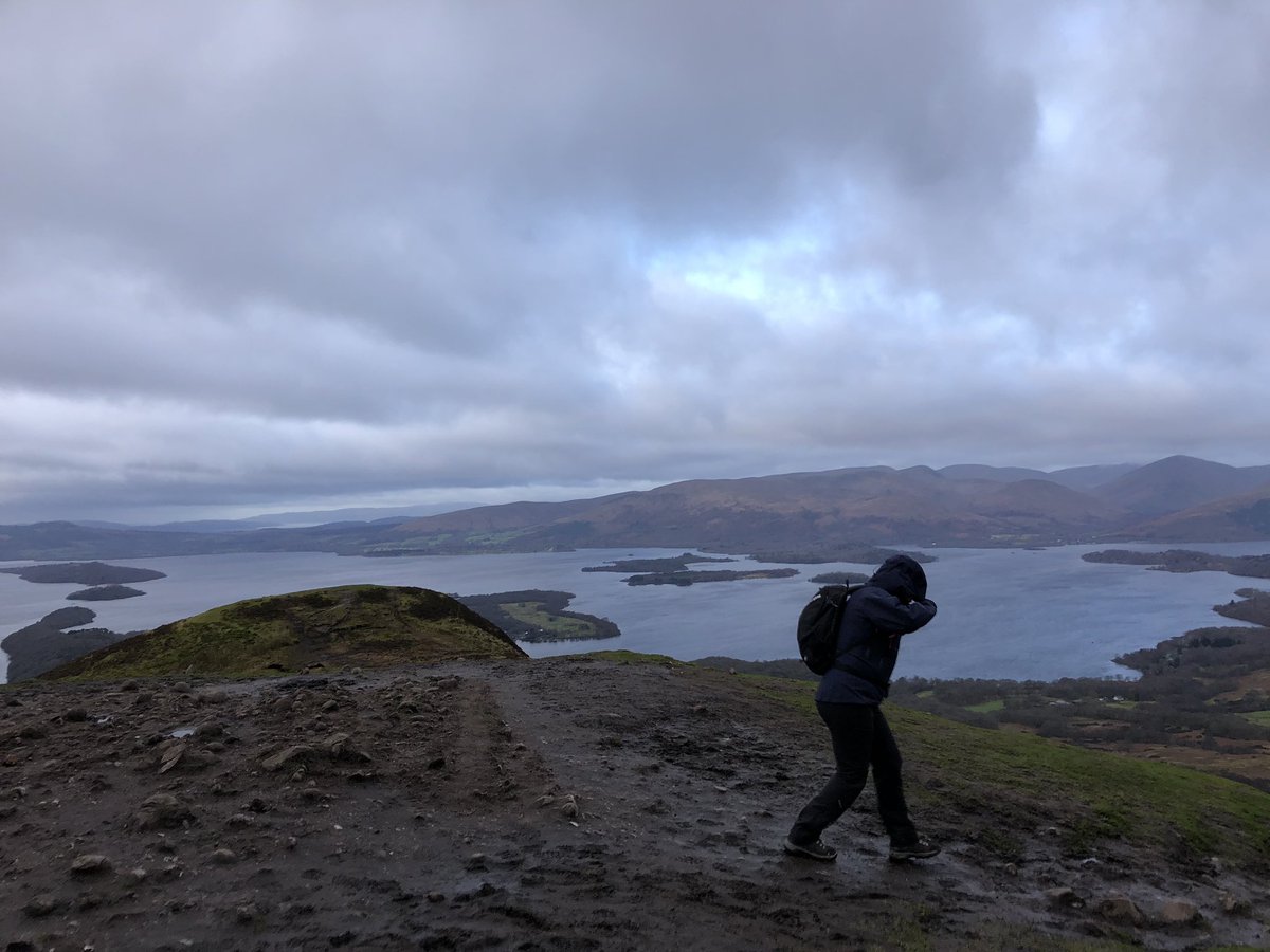 Conic Hill treated us to gale force winds this morning ⛰ 🌬 

#conichill #nofilter #nofilterneeded #balmaha #lochlomond #saturday #hillwalk #hillwalkingscotland #scotland #january