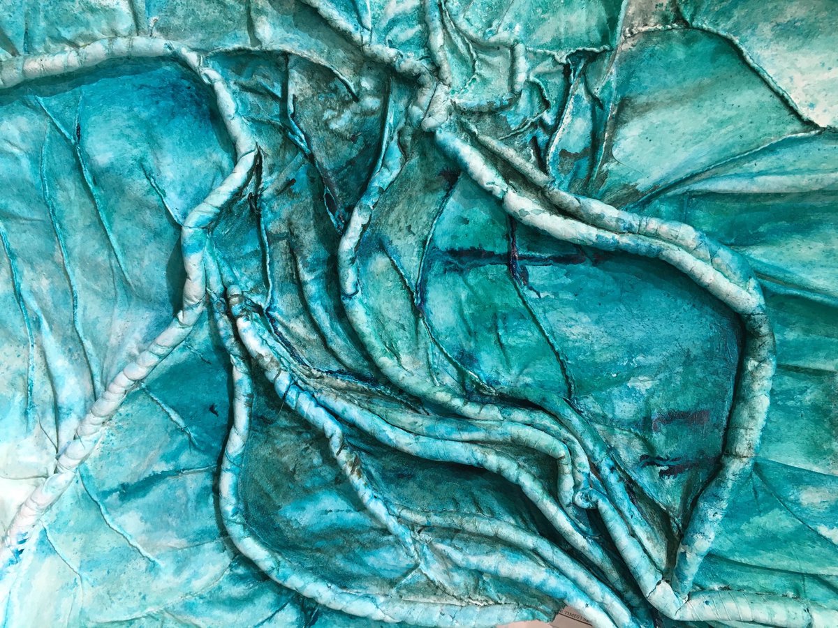 openforart19's tweet photo. @hollybenham Holly produces experimental work combining fibre with ceramics and acrylic media, and layering shadow embroideries with other works. Another talented Artist on view at @openforart19 https://t.co/dOksk312AW https://t.co/64zsHpO7Gm