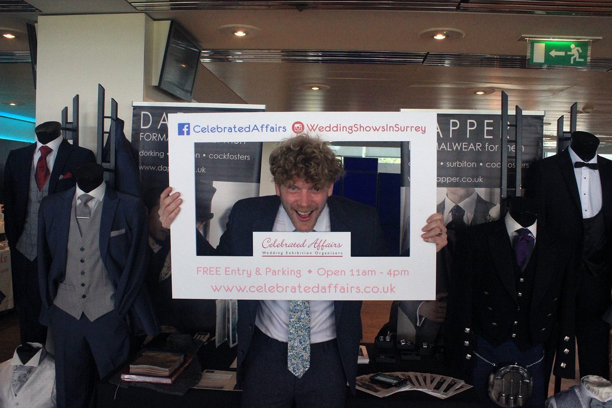CAexhibitions's tweet photo. We’ve got over 50 local wedding suppliers at the Epsom Downs Racecourse Wedding Show. Open from 11-4 tomorrow, Sunday 13th January! Including @DapperDorking ! #SurreyWeddingShow https://t.co/atq7104JmV