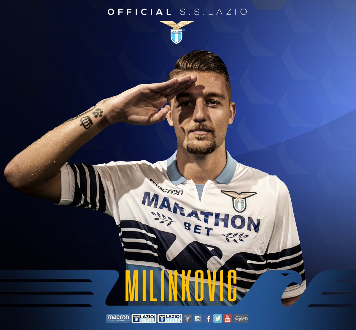 ⏱ 47' | #LazioNovara 4-0
♥️♦️♣️♠️ GOOOOOOOOOOL!!!! GOOOOOOOOOOL!!!! GOOOOOOOOOOOL!!!!!!!
🎖 Il Sergente cala il poker!!!