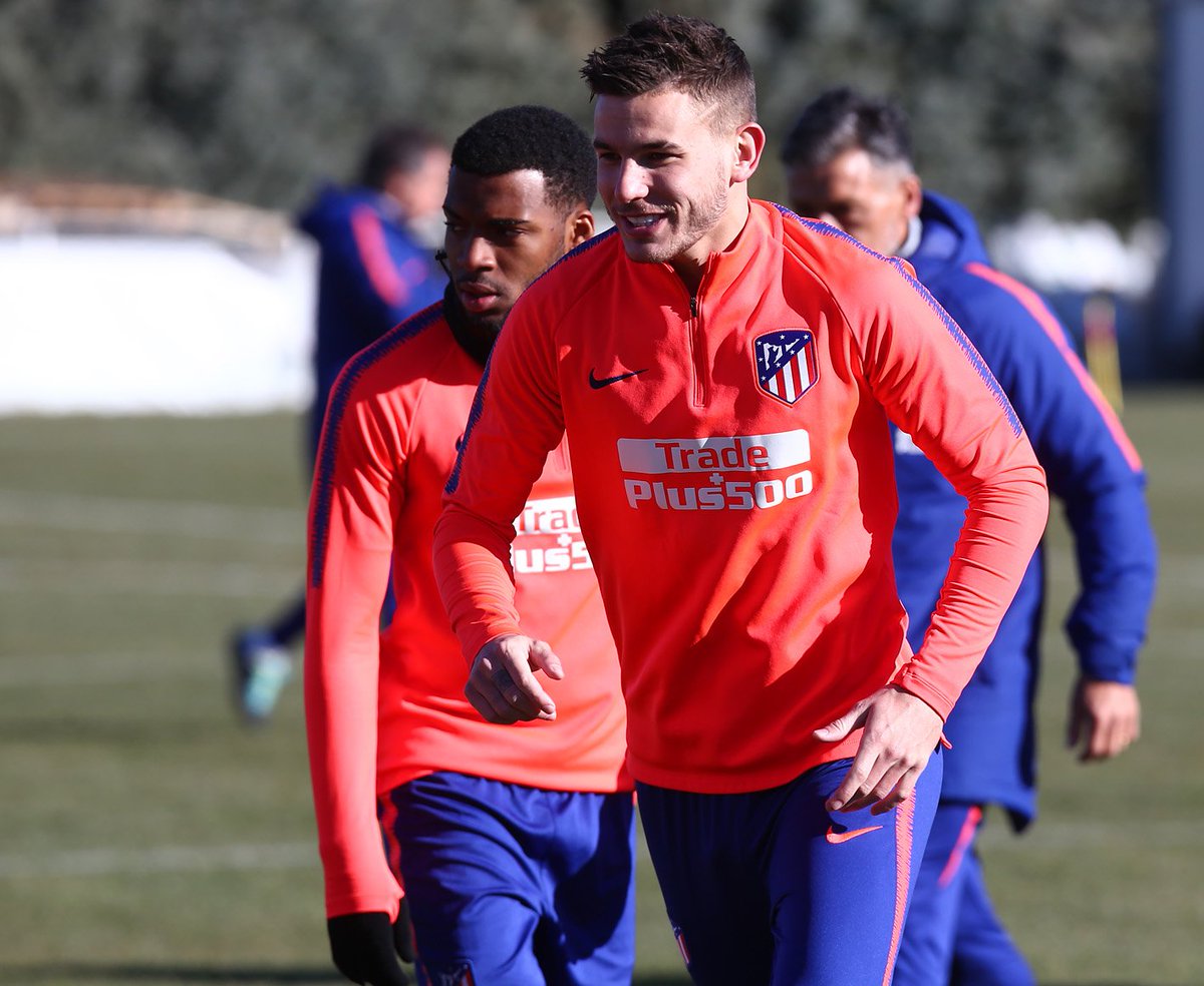 Lucas, durante el último entrenamiento.