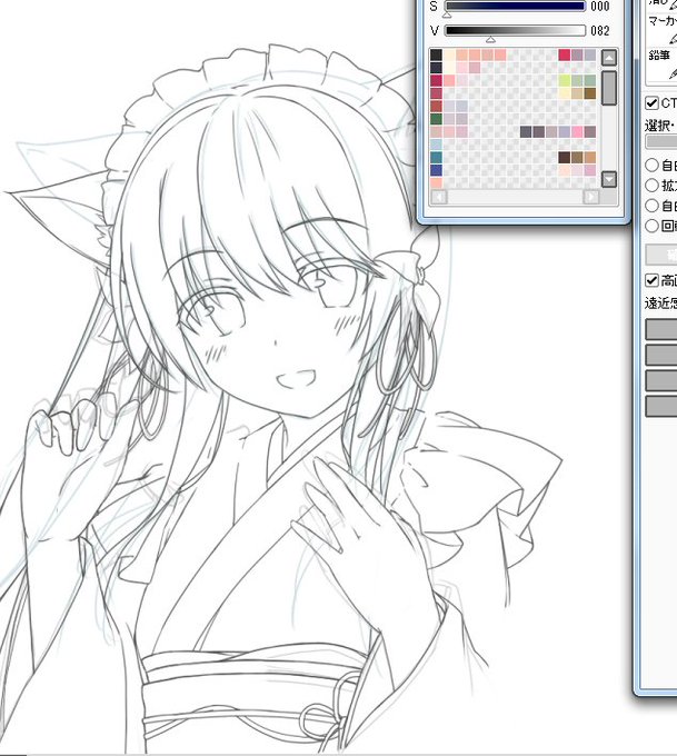 描き初めは撫猫さん。
17日までには完成させたいところ。 