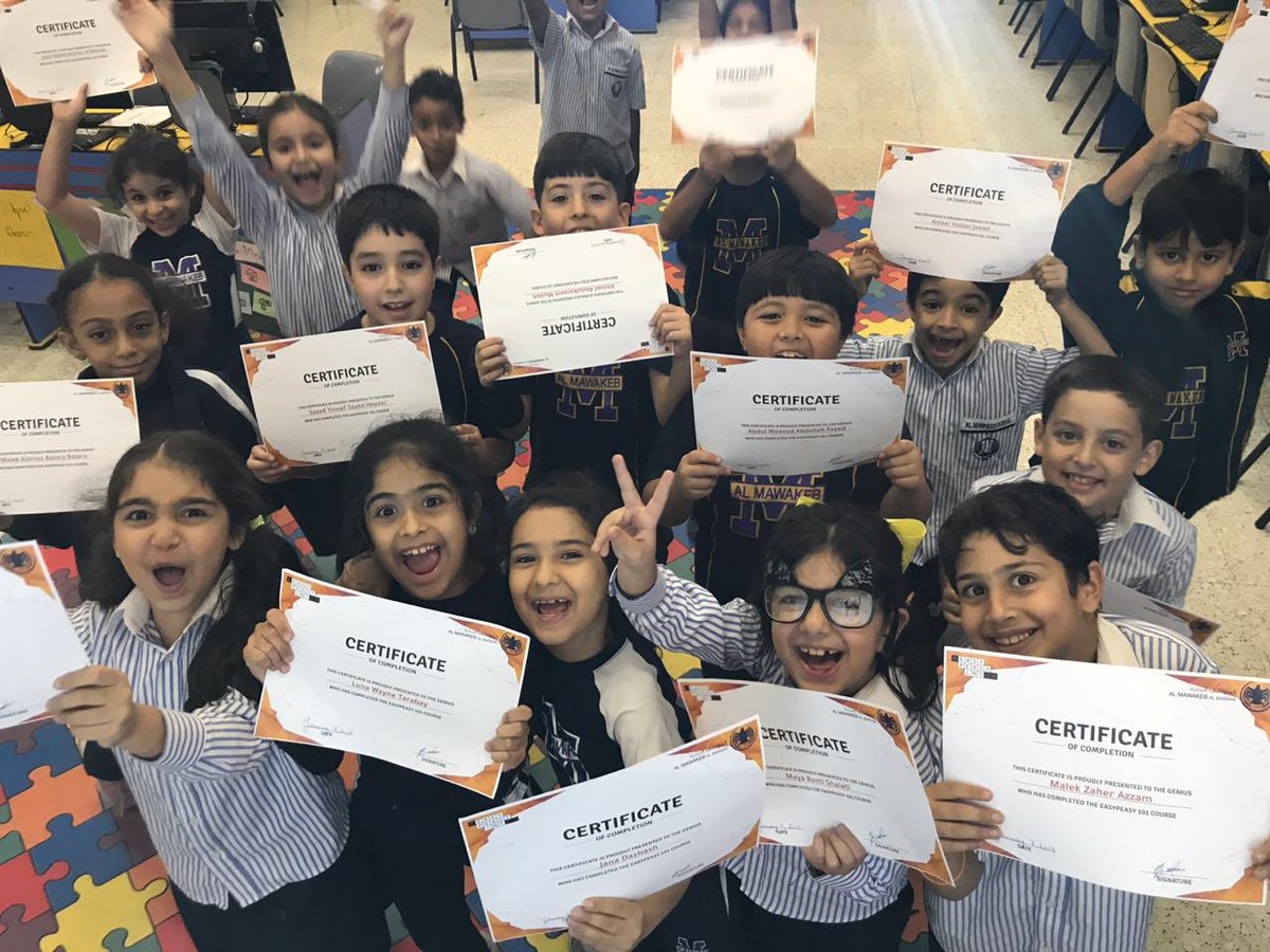 Mawakeb_Barsha's tweet image. Congratulations to our young #programmers for accomplishing their #coding session successfully! We can’t wait to see their creations! #codingisthefuture #stemlearning #programmingforkids