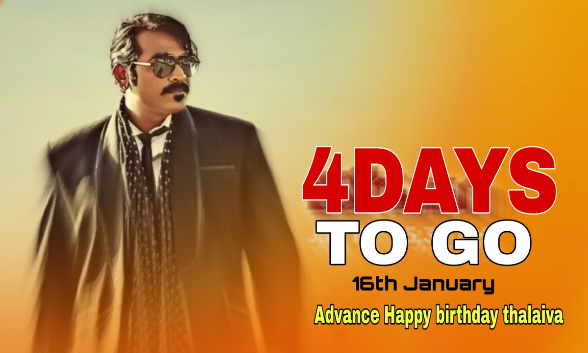 hashtag_cinema_'s tweet photo. #4daysto for #MakkalSelvan #VijaySethupathi Anna birthday๐๐๐ฅ https://t.co/XqyklRpn8v