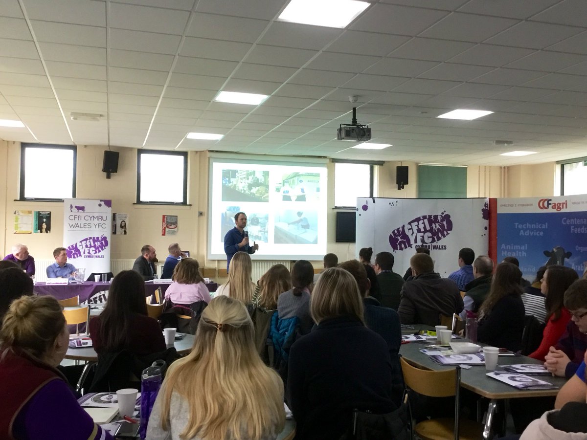 WalesYFC's tweet photo. Inspiring to hear about Jonny Crickmore’s entrepreneurial and innovative business developments as the third generation to farm at @FenFarmDairy #CFfiConference #rawmilk #cheesemaking https://t.co/R4FIsx10nP