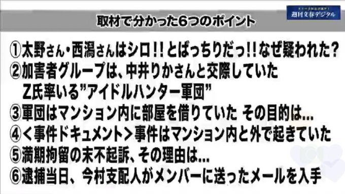 文春砲 Ngt 文春が中井りかを悪者にし始める 文春 加害者は中井りかと交際していたz氏のグループだ まとめダネ 文春砲 Ngt 文春が中井りかを悪者にし始める 文春 加害者は中井りかと交際していたz氏のグループだ まとめダネ