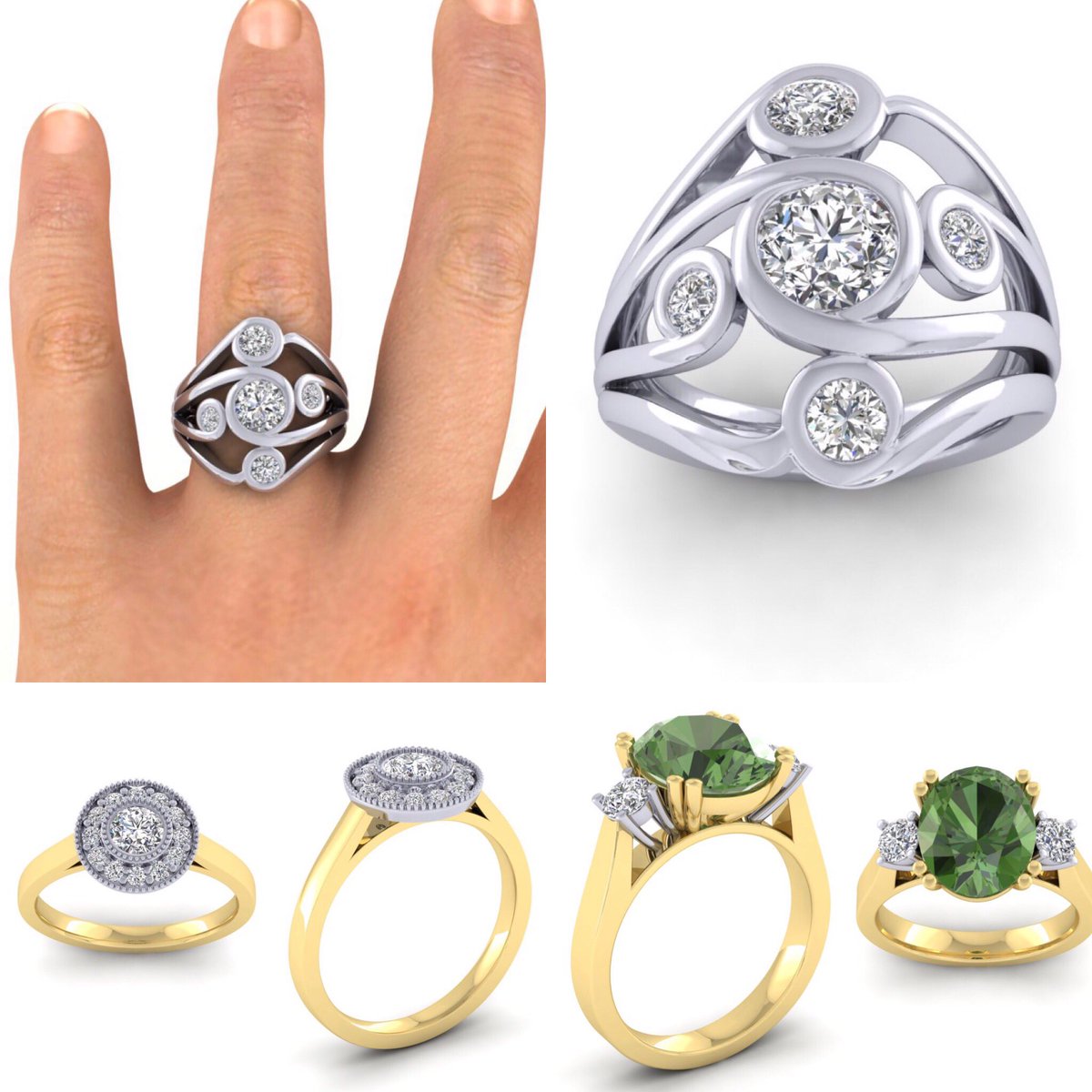 Just a few of the rings I’m making at the moment, why not call in and let me design something unique for you @GoldencraftL36 @Joseph75172069 @KerrysFitness2 @Nikkis_Dresses @Harpers_ltd @hvfoodiefriday #goldencraftjewellers #Huytonvillage #design