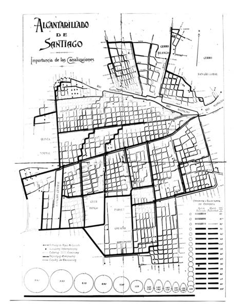MemoriaChilena's tweet photo. #Undíacomohoy en 1898 se destinaron fondos para la construcción del alcantarillado de Santiago. Este registro fotográfico de un plano del alcantarillado es de 1906 y lo puedes ver en la #BibliotecaNacionalDigital: https://t.co/pL9xTgMnqN https://t.co/MNOgg9LpwC