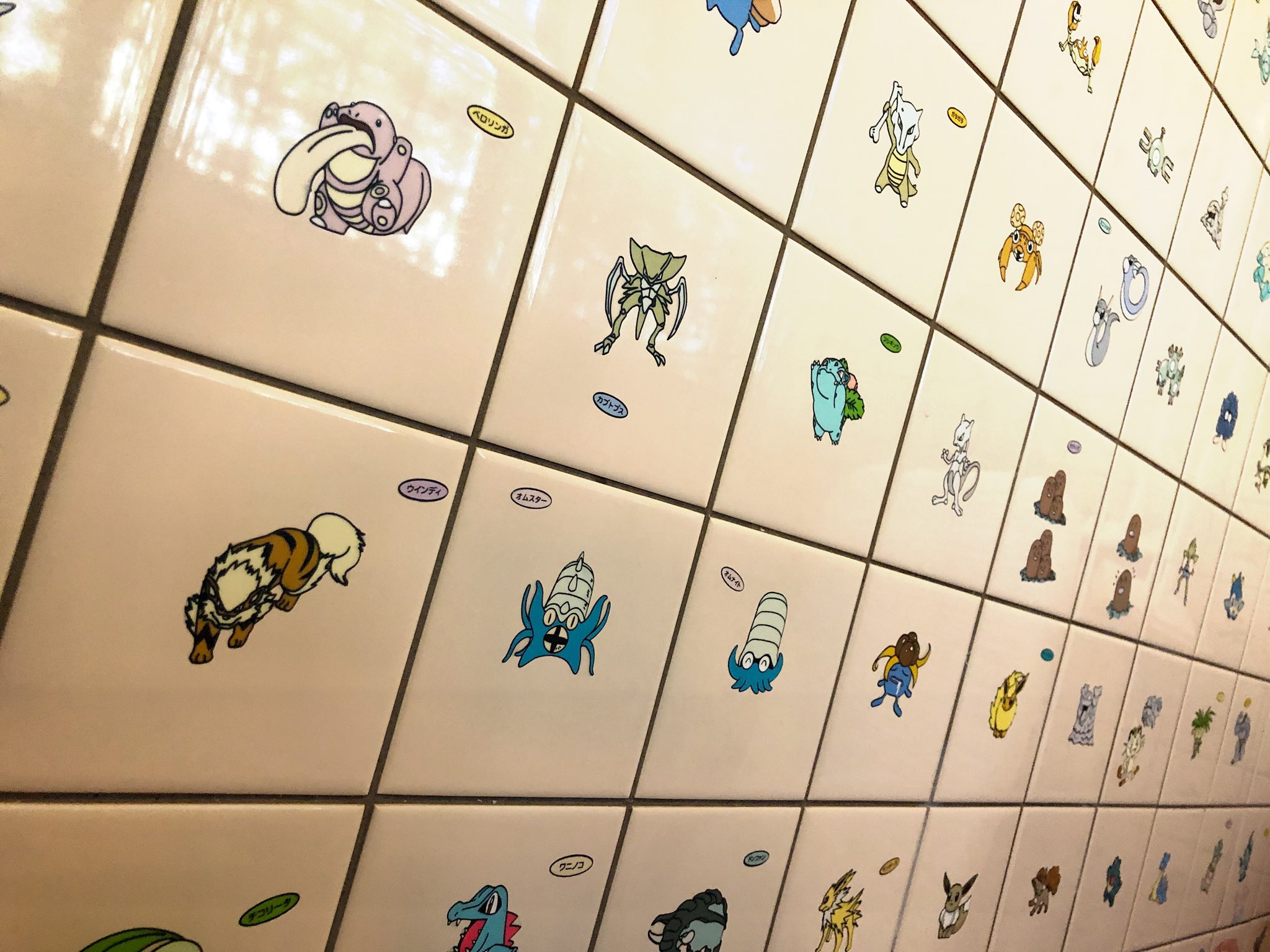Alexia ポケモン図鑑と化している実家の風呂