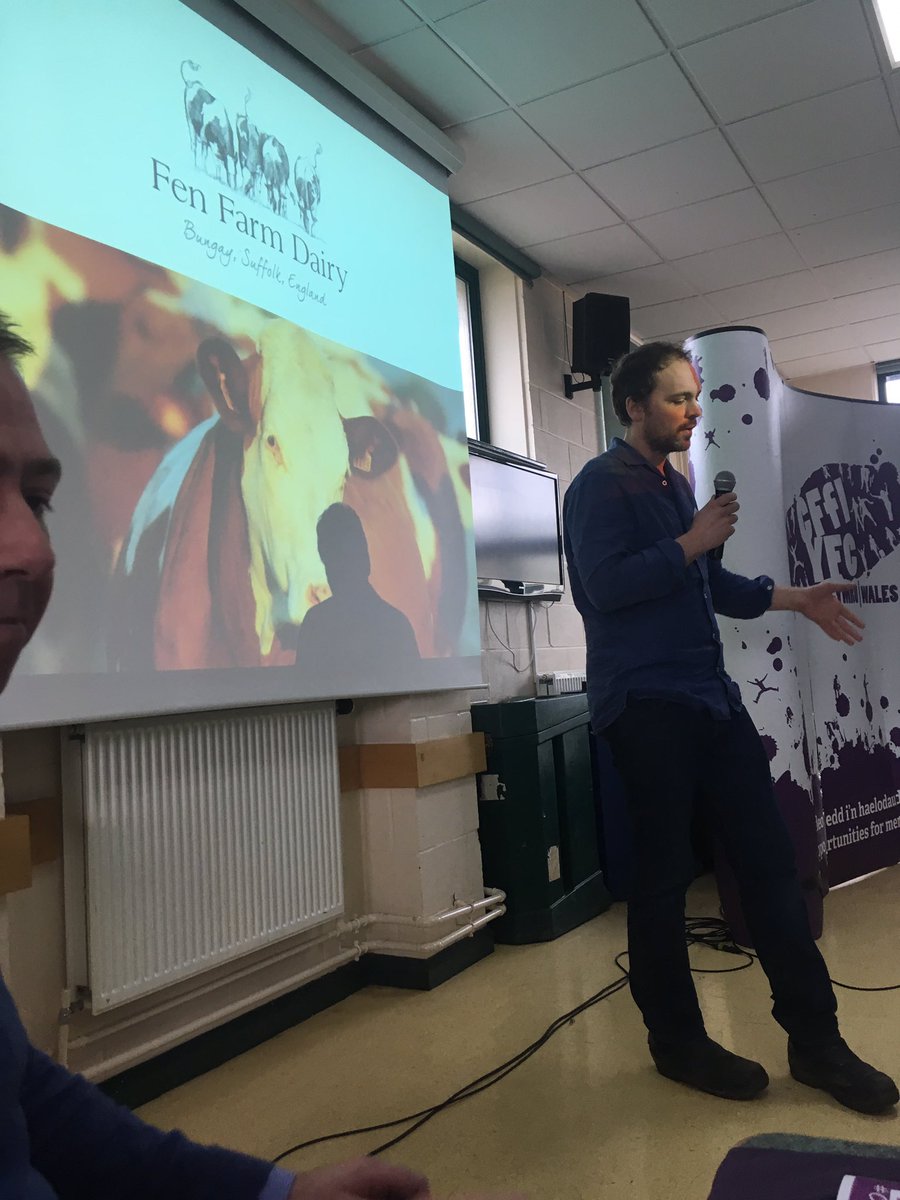 hefparke's tweet photo. Are last speaker of the morning with Jonny Crickmore talking about his diversion into milk vending and cheese ,butter #CFfiConference #cheese #milk #cheese https://t.co/Oelu8F1wIt