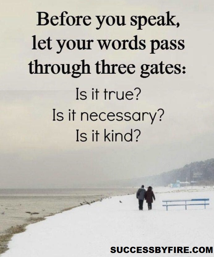 sucessbyfire's tweet photo. Speak Kind Words
#Watchyourmouth #payattentiontoyourtone #Followkindwordswithkindaction #Beconsiderate #factcheck #speakyourtruth #Askthefirecoach #Changeyourlife #Startwithyou #benice #itdoesntcost #successbyfire #finishstrongx3 https://t.co/ji501dOTcP