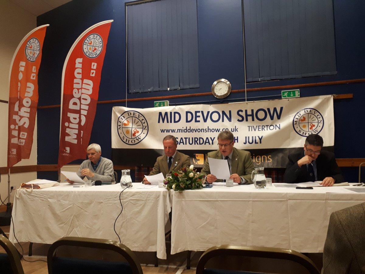 Trudey8's tweet photo. I had a super evening at the @middevonshow AGM and great to hear the shows successes. There was a wonderful community atmosphere throughout. We are already looking forward to returning again to the 2019 show @nfum_Tiverton https://t.co/HNc6WBJzw9