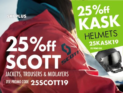 SkiPlusTweets's tweet photo. 25% OFF Scott Ski Clothing & Kask Ski Helmets this weekend. Use promo code 25SCOTT19 to SAVE 25% Off Scott and 25Kask19 to get the same deal on Kask Ski Helmets. Offer ends 5pm Monday 14th January. #Kask #scott #skiing #skihelmets #safety #Discounts #jacket #pants #bargains https://t.co/kOHxfJMlH7