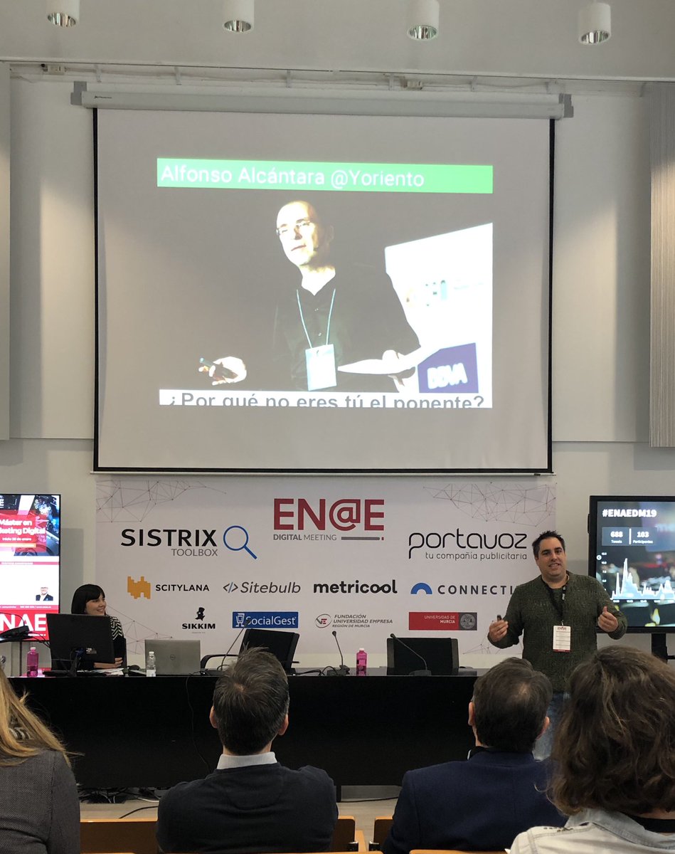 TrMarga's tweet photo. Increíble ponencia de @SemBilbao #ENAEDM2019 @ENAEbusiness https://t.co/SvBCZU45XG