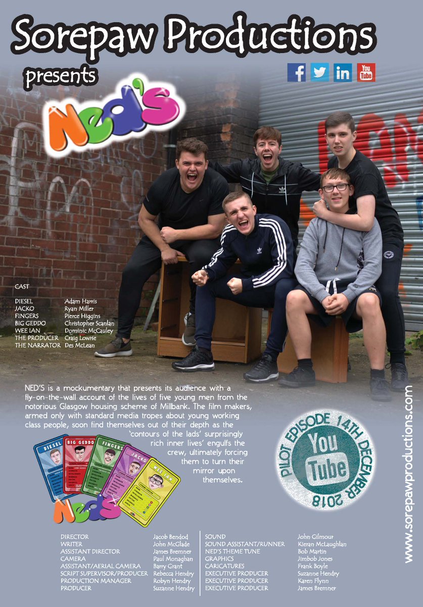 NedsWebSeries's tweet photo. IMDB poster #glasgow #scotland #netflix #netflixuk #webseries #scottish #scottishbanter #peoplemakeglasgow #gbx #icw #hwfg #HEREWE #neds #IMDb https://t.co/K7zJEyK3pl