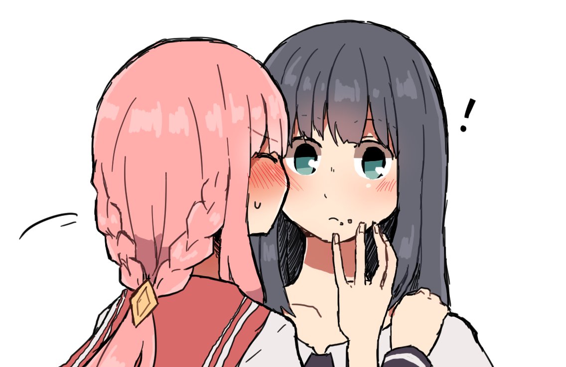 おくど On Twitter カップリングイラストはたくさん描いてるけど肉体的に百合してるのってあんまり描いたことないような気がしたので 食欲旺盛なやちよさんを魅了するドーナツに嫉妬して振り向かせるためにほっぺちゅーして誘惑するいろはちゃんのいろやちです