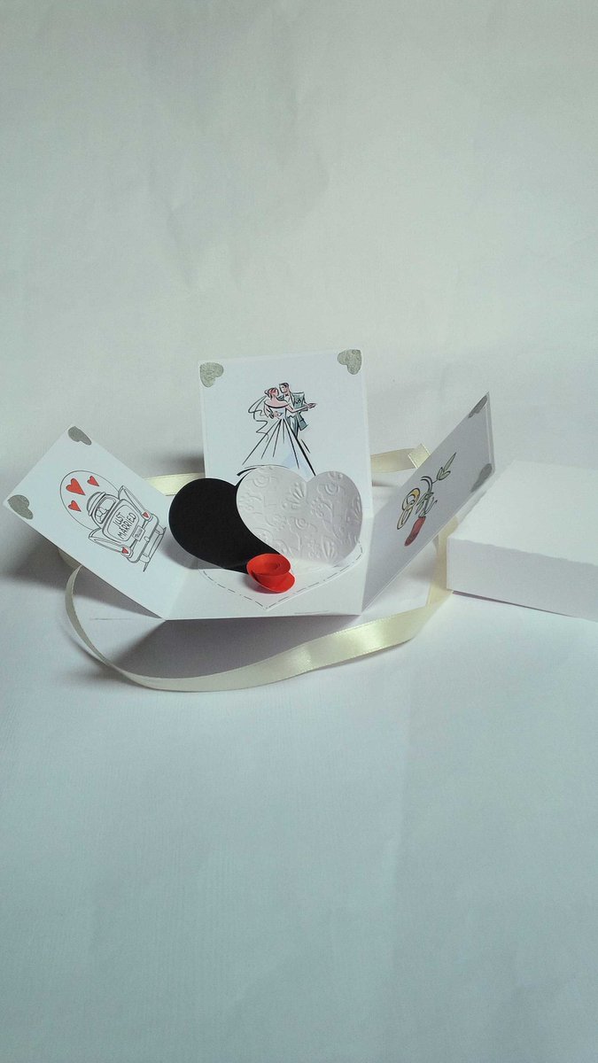 Alex_Arcangeli's tweet photo. Exploding #box #card for a #wedding #cardmaking #papercraft #paper #papercreation #giftidea #paperartist https://t.co/8jgBDYEhBw