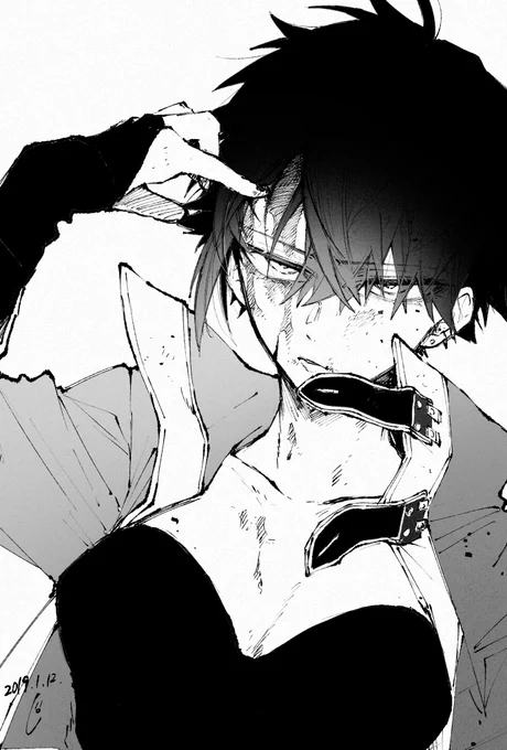 黒髪女子ラクガキ 