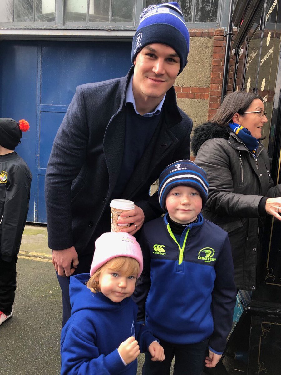 Pollymc27's tweet photo. @leinsterrugby @JohnnySexton perfect start to our first trip to the RDS 💙💙 https://t.co/GzXfkdg9Ms