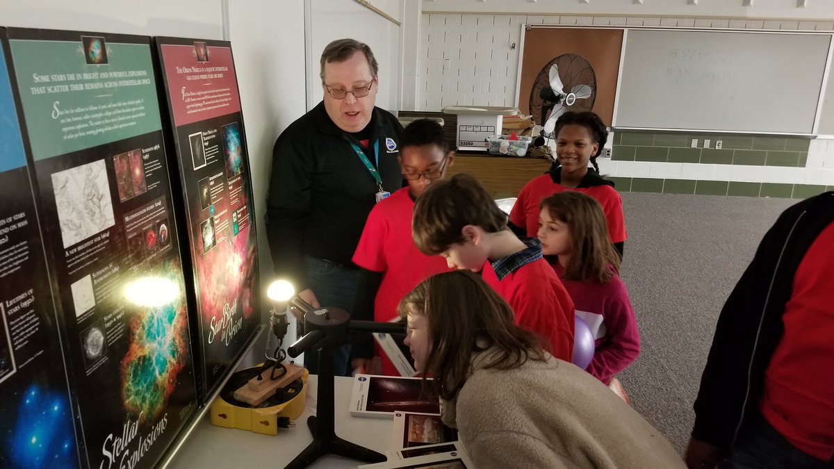 GaryWerner10's tweet photo. Can you decipher a star's code? With a little help from Captain Tim, our Ss can! #MSSTEM2019 @BCPSSci @BCPS_Starlab @BaltCoPS https://t.co/ad8hgjlIzK