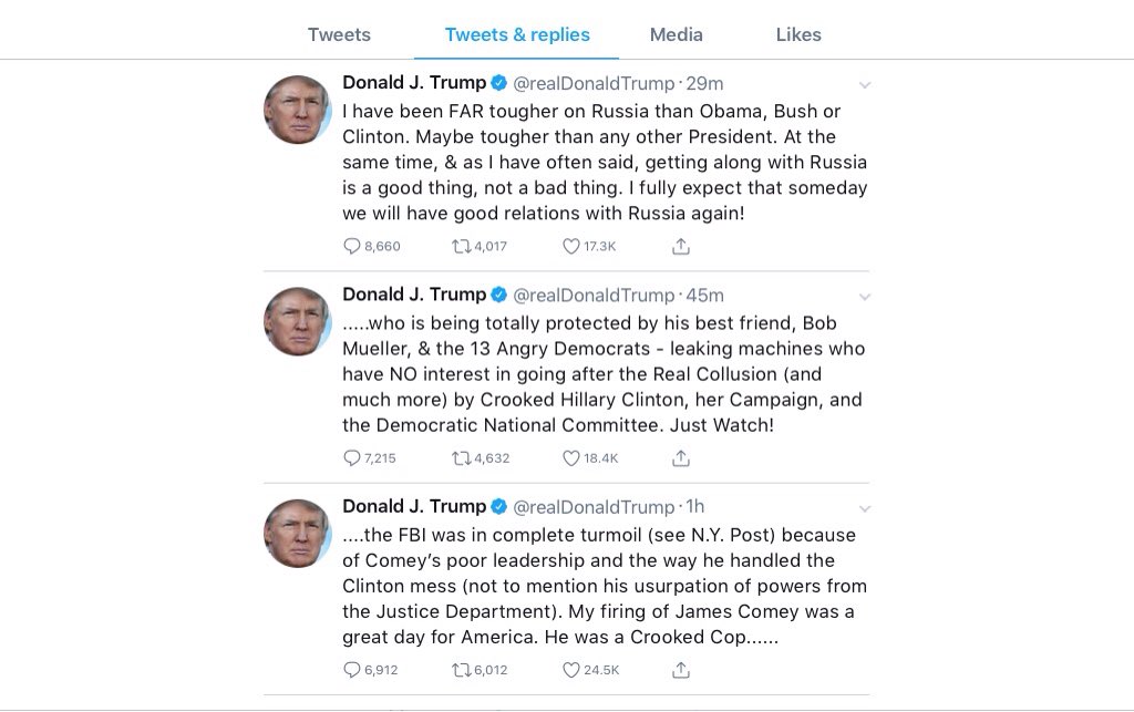 MattShields08's tweet photo. While the keyboard warrior in chief rants up for the day, worth remembering he's too cowardly to fire people in person; eg for Comey he sent his bodyman/pimp liaison https://t.co/07oecUFfg3