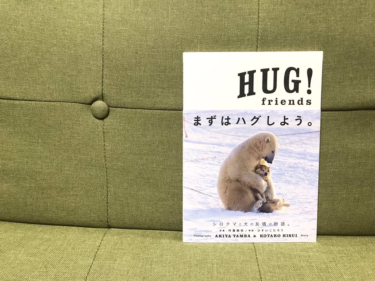 稲村絵美里 Hug Friends まずはハグしよう 自然写真家 丹葉暁弥さんが撮影したシロクマの写真に あした死ぬかもよ などの著書で有名なひすいこたろうさんが物語をつけた心温まる一冊 読み進めるほどに 自然と目頭が熱くなる 優しい気持ちを